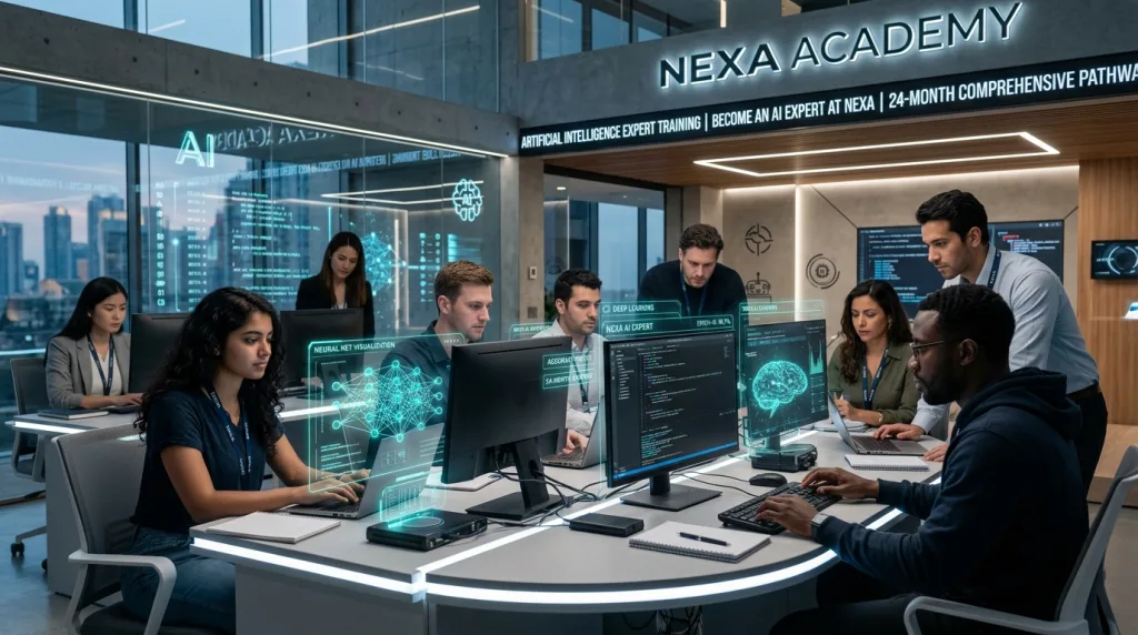 rejoignez la formation nexa en intelligence artificielle et devenez expert en ia en seulement 24 mois. acquérez des compétences avancées pour transformer votre carrière.